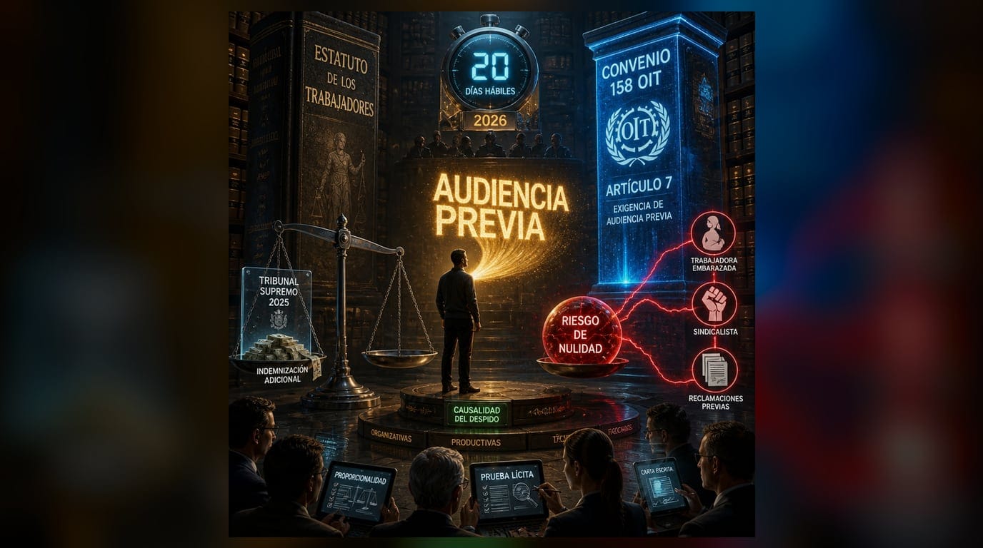 Despidos en España 2026: audiencia previa, calificación e indemnización — guía profesional LexFlow